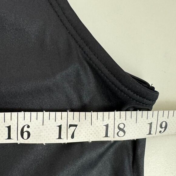 splits59 Black Athletic Sleeveless Satin Sheen Tank Gym Workout  Relaxed M - Picture 6 of 7